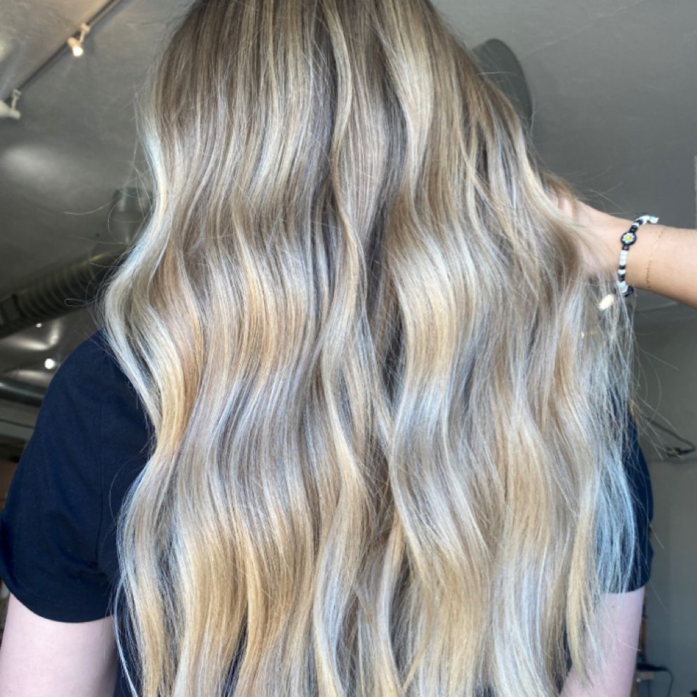 Rooted blonde